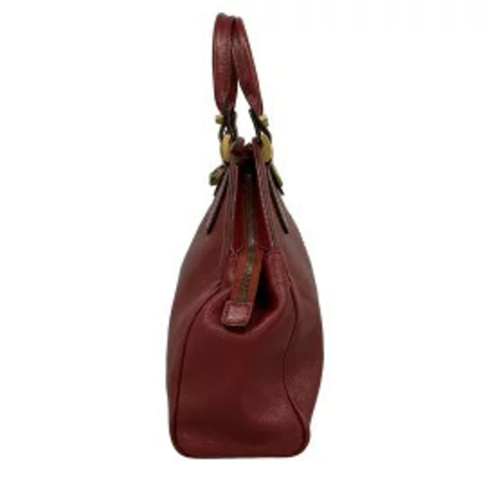 Gucci Li Belle Top Handle Tote Bag Handbag Cat Head Red Leather